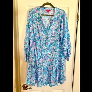 Lilly Pulitzer Cover Up Dress Size: XL